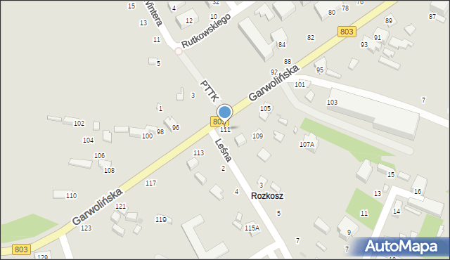 Siedlce, Garwolińska, 111, mapa Siedlce