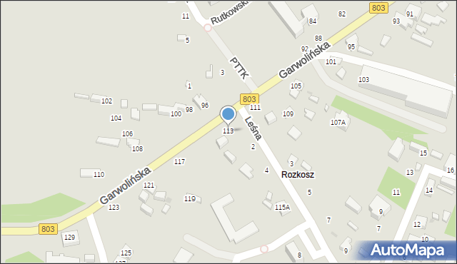 Siedlce, Garwolińska, 113, mapa Siedlce