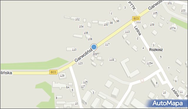 Siedlce, Garwolińska, 121, mapa Siedlce