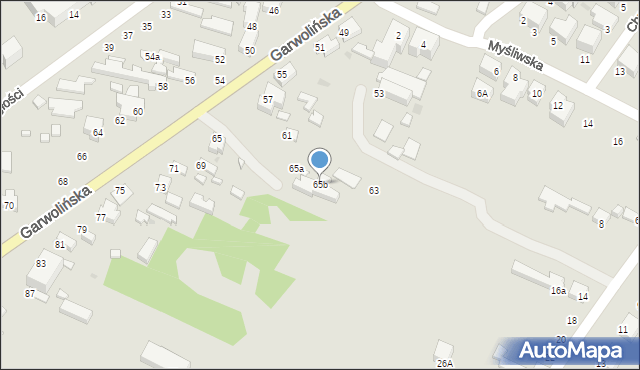 Siedlce, Garwolińska, 65b, mapa Siedlce