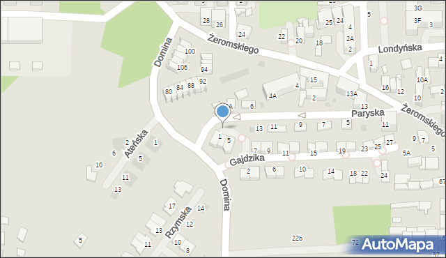Siemianowice Śląskie, Gajdzika Karola, 1a, mapa Siemianowice Śląskie