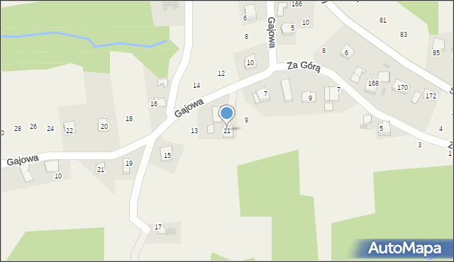 Siepraw, Gajowa, 11, mapa Siepraw