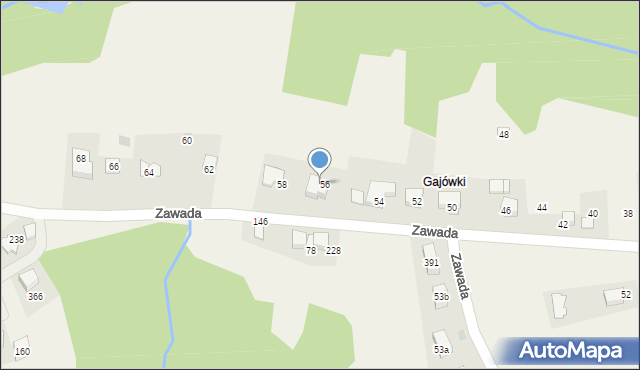 Siepraw, Gajowa, 56a, mapa Siepraw