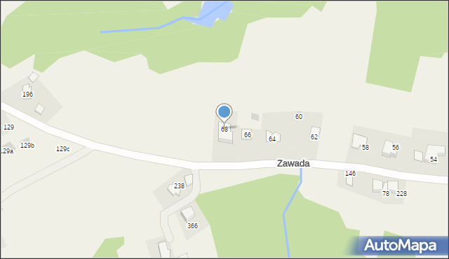 Siepraw, Gajowa, 68, mapa Siepraw