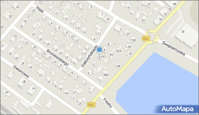 Sierpc, Gałczyńskiego Konstantego Ildefonsa, 4, mapa Sierpc