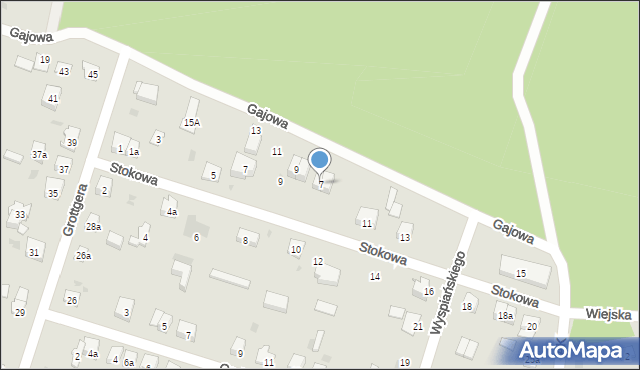 Skarżysko-Kamienna, Gajowa, 7, mapa Skarżysko-Kamienna