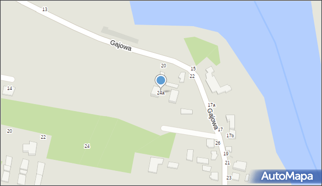 Skierniewice, Gajowa, 24a, mapa Skierniewic