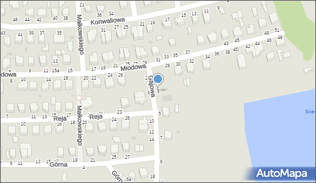 Skierniewice, Gajowa, 3, mapa Skierniewic