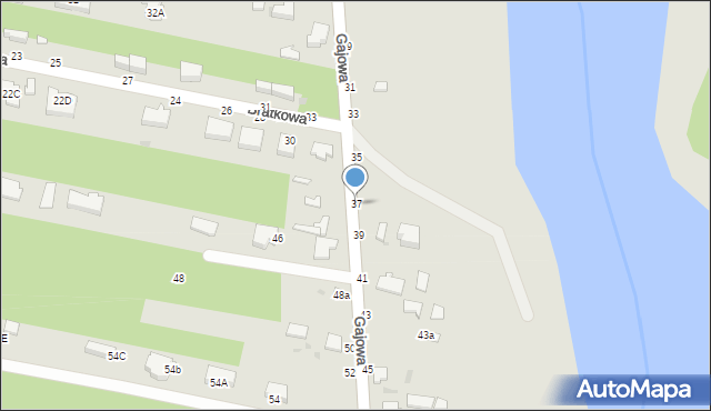 Skierniewice, Gajowa, 37, mapa Skierniewic