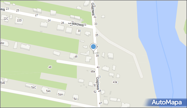 Skierniewice, Gajowa, 42, mapa Skierniewic