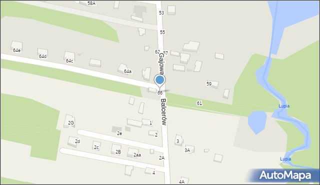 Skierniewice, Gajowa, 66, mapa Skierniewic
