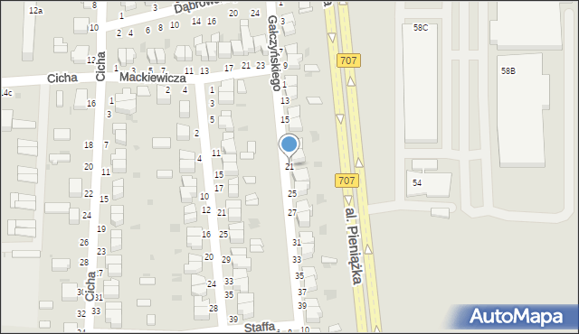 Skierniewice, Gałczyńskiego Konstantego Ildefonsa, 21, mapa Skierniewic