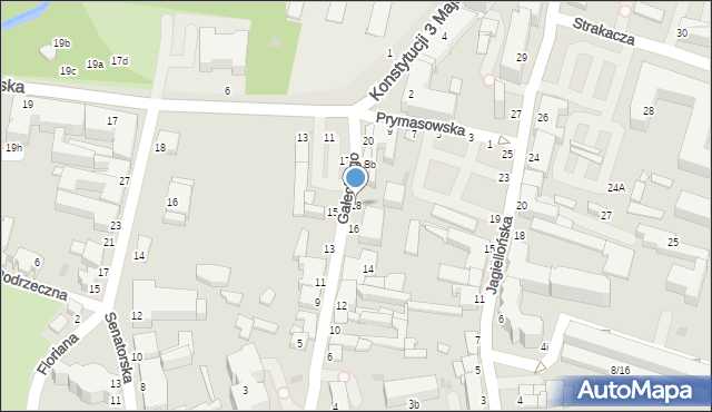 Skierniewice, Gałeckiego, 18, mapa Skierniewic