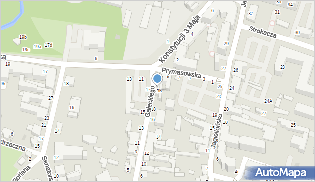 Skierniewice, Gałeckiego, 18b, mapa Skierniewic