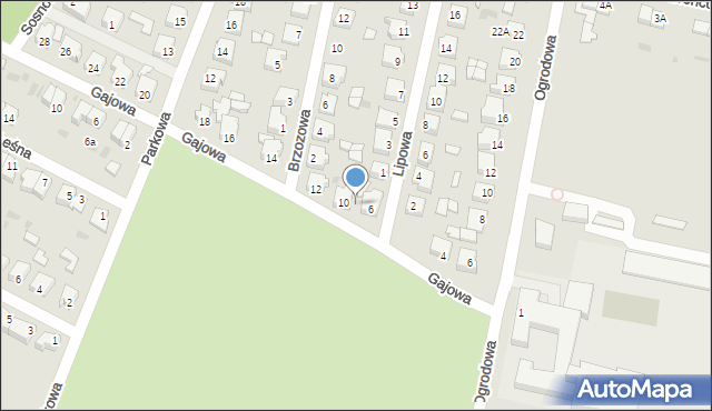 Sława, Gajowa, 8, mapa Sława