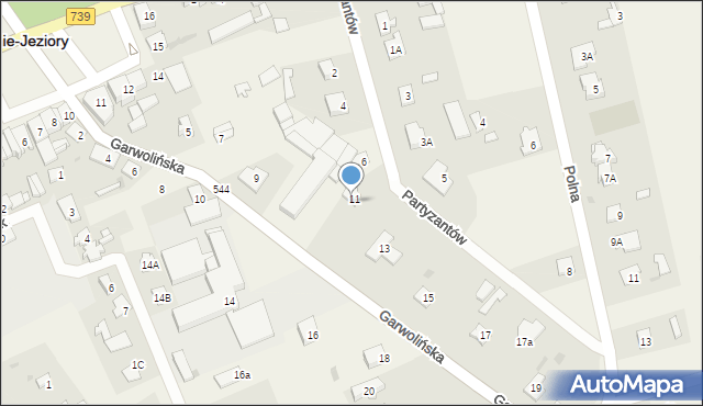 Sobienie-Jeziory, Garwolińska, 11b, mapa Sobienie-Jeziory