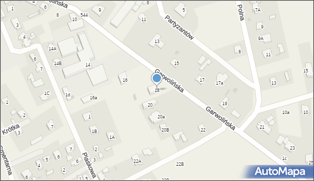 Sobienie-Jeziory, Garwolińska, 18, mapa Sobienie-Jeziory