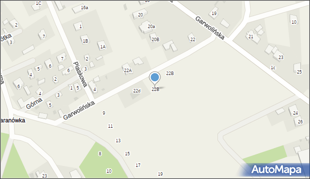 Sobienie-Jeziory, Garwolińska, 22B, mapa Sobienie-Jeziory