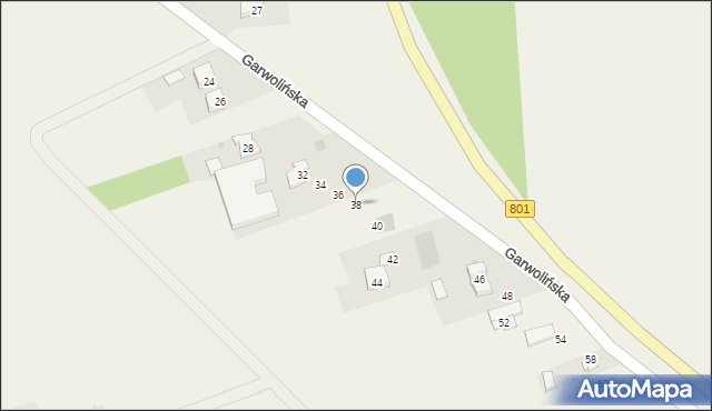 Sobienie-Jeziory, Garwolińska, 38, mapa Sobienie-Jeziory