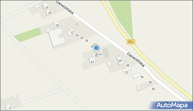 Sobienie-Jeziory, Garwolińska, 42, mapa Sobienie-Jeziory