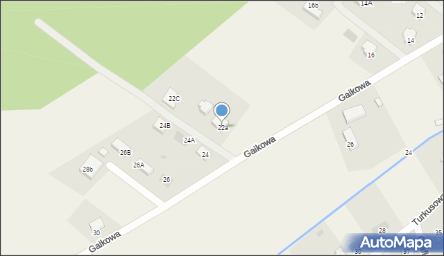 Sobin, Gaikowa, 22a, mapa Sobin