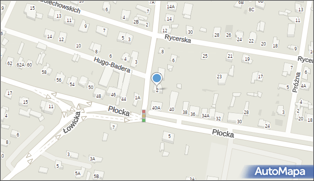 Sochaczew, Gawłowska, 2, mapa Sochaczew