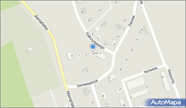 Sokółka, Gałczyńskiego Konstantego Ildefonsa, 3, mapa Sokółka