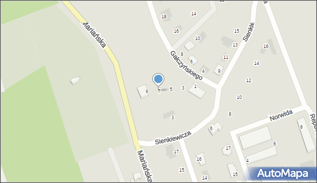 Sokółka, Gałczyńskiego Konstantego Ildefonsa, 7, mapa Sokółka