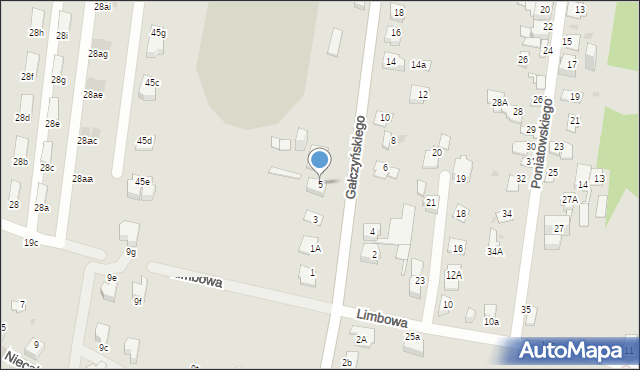 Sosnowiec, Gałczyńskiego Konstantego Ildefonsa, 5, mapa Sosnowca