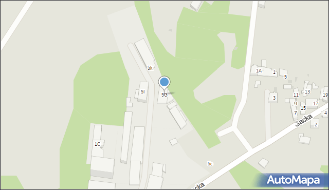 Sosnowiec, Gacka, 5G, mapa Sosnowca