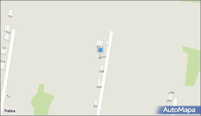 Sosnowiec, Gacka, 83f, mapa Sosnowca