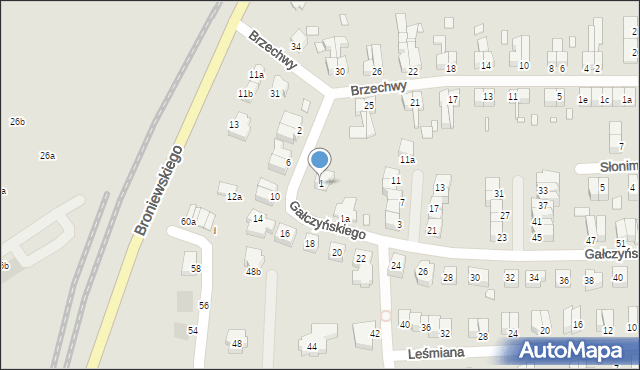 Stargard, Gałczyńskiego Konstantego Ildefonsa, 1, mapa Stargard