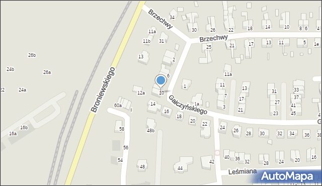 Stargard, Gałczyńskiego Konstantego Ildefonsa, 10, mapa Stargard