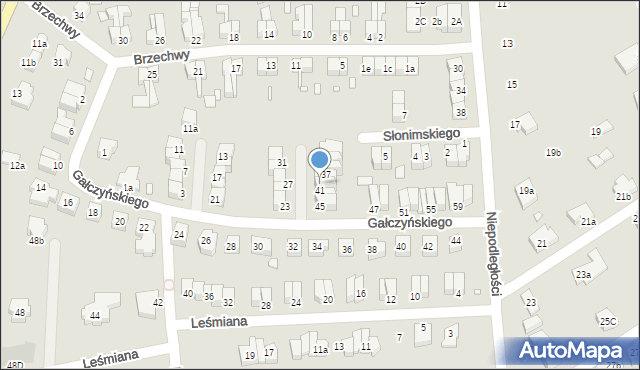 Stargard, Gałczyńskiego Konstantego Ildefonsa, 39, mapa Stargard