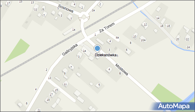 Sterkowiec, Galicyjska, 1, mapa Sterkowiec