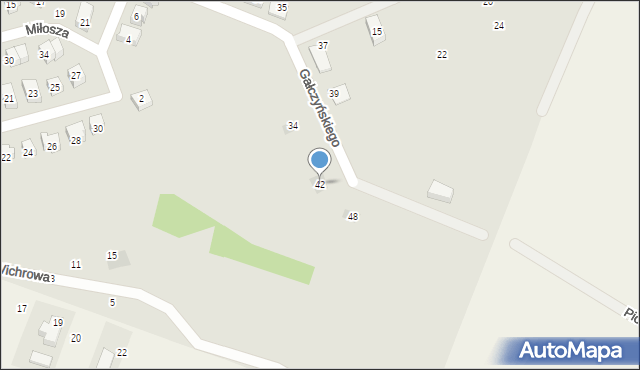 Strzelin, Gałczyńskiego Konstantego Ildefonsa, 42, mapa Strzelin