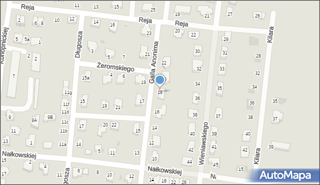 Strzelin, Galla Anonima, 18, mapa Strzelin