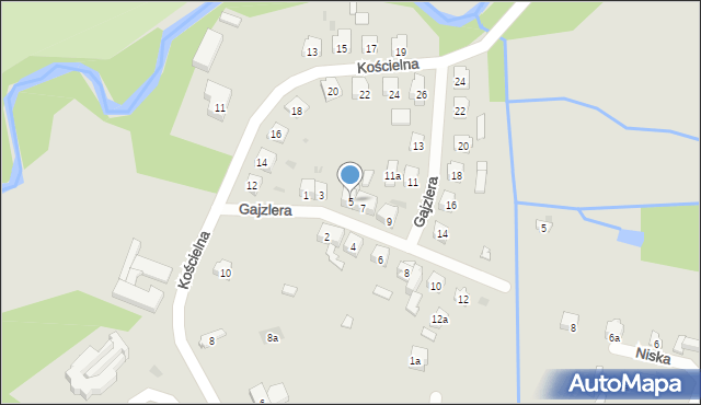 Suchedniów, Gajzlera, 5, mapa Suchedniów