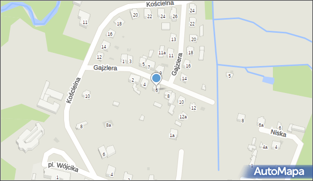 Suchedniów, Gajzlera, 6, mapa Suchedniów