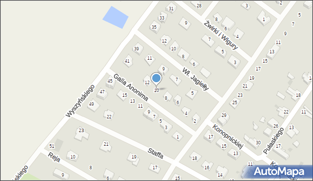 Susz, Galla Anonima, 10, mapa Susz
