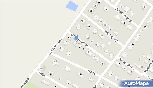 Susz, Galla Anonima, 15, mapa Susz