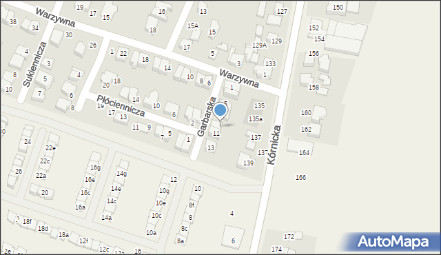 Swarzędz, Garbarska, 6, mapa Swarzędz