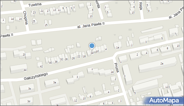 Świecie, Gałczyńskiego Konstantego Ildefonsa, 14, mapa Świecie