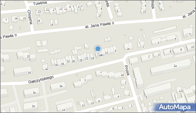 Świecie, Gałczyńskiego Konstantego Ildefonsa, 16, mapa Świecie