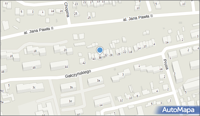 Świecie, Gałczyńskiego Konstantego Ildefonsa, 36, mapa Świecie