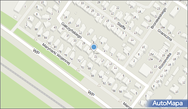 Świnoujście, Gałczyńskiego Konstantego Ildefonsa, 23, mapa Świnoujście