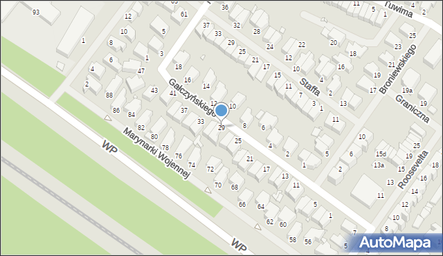 Świnoujście, Gałczyńskiego Konstantego Ildefonsa, 29, mapa Świnoujście