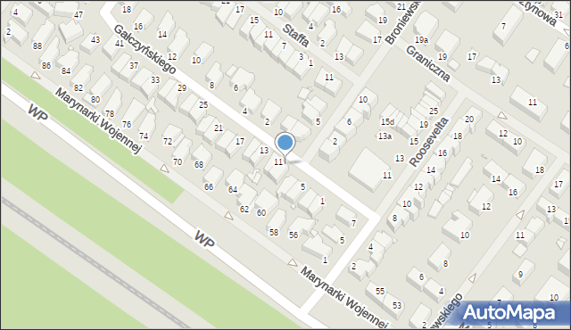 Świnoujście, Gałczyńskiego Konstantego Ildefonsa, 9, mapa Świnoujście