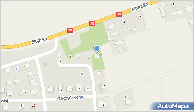 Szczecinek, Gałczyńskiego Konstantego Ildefonsa, 11, mapa Szczecinek