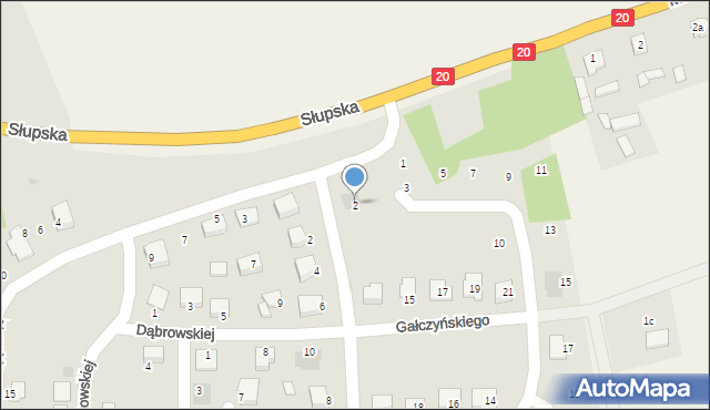 Szczecinek, Gałczyńskiego Konstantego Ildefonsa, 2, mapa Szczecinek